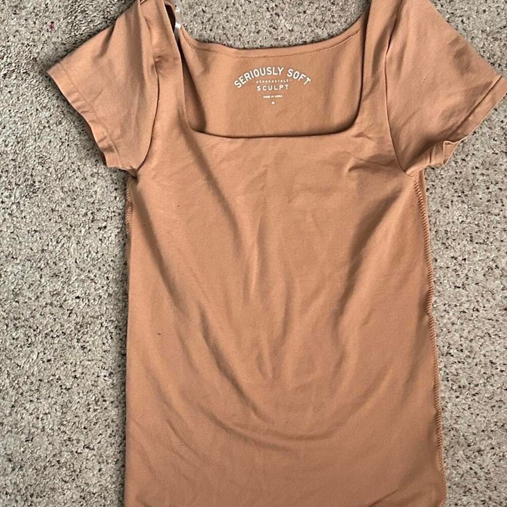 Aeropostale Women's Tan Beige Shirt
